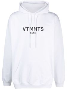 VTMNTS hoodie imprimé à lien de resserrage - Blanc