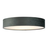 Searchlight Plafondlamp Drum Pleat 50cm velvet antraciet 23298-3GY