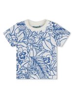 Kenzo Kids t-shirt en coton à fleurs - Blanc - thumbnail