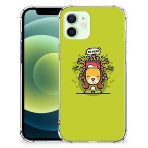 iPhone 12 Mini Stevig Bumper Hoesje Doggy Biscuit