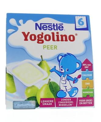 Nestle Yogolino peer 6 mnd 100 gram (4 Stuks)
