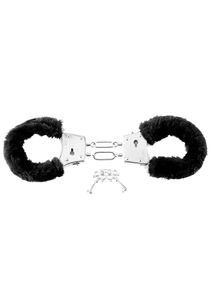 Beginner&apos;s Furry Cuffs - Black