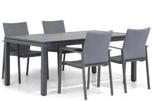 Lifestyle Rome/Concept 160 cm dining tuinset 5-delig