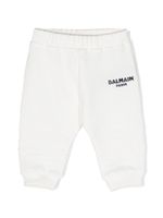 Balmain Kids pantalon de jogging en coton à logo imprimé - Blanc