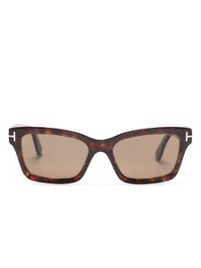 TOM FORD Eyewear lunettes de soleil Mikel à monture carrée - Marron