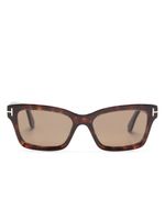 TOM FORD Eyewear lunettes de soleil Mikel à monture carrée - Marron - thumbnail