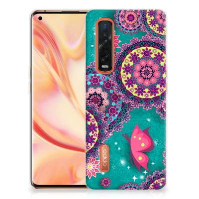 OPPO Find X2 Pro Hoesje maken Cirkels en Vlinders OPPO Find X2 Pro Hoesje maken Cirkels en Vlinders