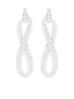 Swarovski boucles d'oreilles Hyperbola à clips - Argent