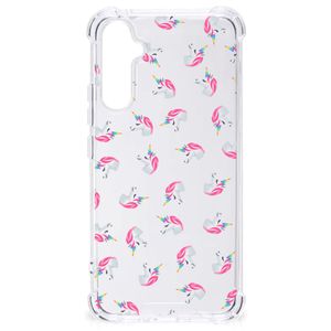 Doorzichtige Silicone Hoesje voor Samsung Galaxy A34 Unicorns