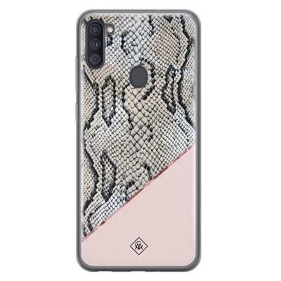 Samsung Galaxy A11 siliconen hoesje - Snake print