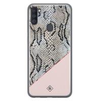 Samsung Galaxy A11 siliconen hoesje - Snake print