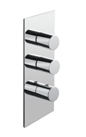 Plieger Napoli afbouwdeel voor thermostatische inbouwdouchekraan met 2-weg omstelling, chroom