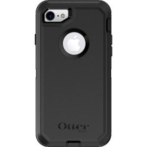 Otterbox Defender Outdoor telefoonhoes Apple iPhone 7, iPhone 8 Zwart, Zwart Stofdicht, Stootbestendig