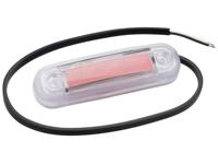 Fristom Markeringslicht Open kabeleinden Markeringslicht Achter 12 V, 24 V Rood Transparant