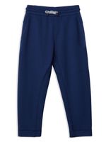 Brunello Cucinelli Kids pantalon de jogging à lien de resserrage - Bleu