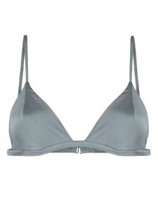 Fleur Du Mal soutien-gorge Luxe à bonnets triangle - Gris