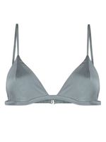 Fleur Du Mal soutien-gorge Luxe à bonnets triangle - Gris