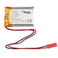 3,7 V 1200 mAh batterij batterij LP103040 lithium-polymeer AKYGA AKY0663 Li-Po batterij PCM JST 2-polige aansluiting 2,54 15 cm