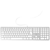 Mobility Lab ML311838 (externe versie) toetsenbord QWERTY toetsenbord Engels lay-out geschikt voor Mac - wit/zilver