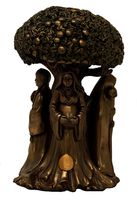 Beeld 'Mother Maiden Crone' Bronskleurig -  18 cm - thumbnail