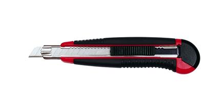 WEDO 78409 Wedo Profi-Cutter, AUTO-LOAD , 9 mm - nr. 78409 zwart/rood 1 stuk(s)
