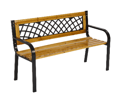 Lesli Tuinbank 'York' metaal en sparrenhout, 118cm