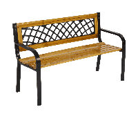 Lesli Tuinbank 'York' metaal en sparrenhout, 118cm