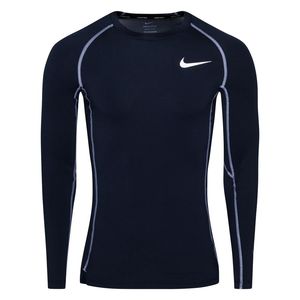 Nike Pro Top Dri-FIT - Navy/Paars Lange Mouwen