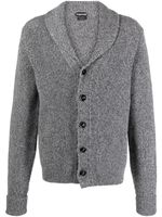 TOM FORD cardigan en cachemire à boutonnière - Gris - thumbnail