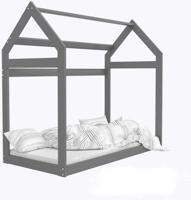 Viking Choice  Houten bed - Huisbed - Huis bed - kinderbed - 160x80 - Grijs