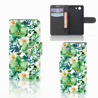 Sony Xperia Z3 Compact Hoesje Orchidee Groen