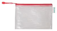 Opbergtas Tarifold met rits 235x165mm PVC rood