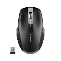 CHERRY MW 2310 2.0, draadloze muis, geschikt voor rechts- en linkshandigen, 6-knops muis: optische sensor en schakelbare resolutie, tot 3 jaar zonder batterijwissel, zwart