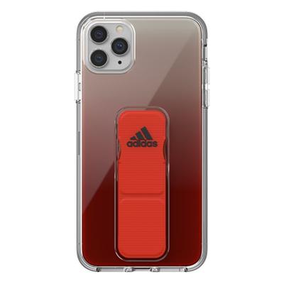 Adidas - iPhone 11 Pro Max Hoesje - Clear Grip Case Rood Adidas - iPhone 11 Pro Max Hoesje - Clear Grip Case Rood