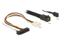 DeLOCK Mini SAS HD SFF-8643 > 4 x SAS SFF-8482 + power + Sideband adapter 1 meter - thumbnail