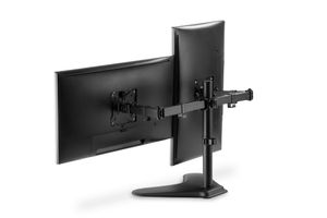 Digitus DA-90401 Monitor-tafelbeugel 2-voudig 38,1 cm (15) - 81,3 cm (32) Zwart, Zwart (mat) Draaibaar, In hoogte verstelbaar, Kantelbaar, Kantelbaar en