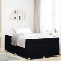 vidaXL Bedframe met matras Anders Zwart 120 x 190 cm Stof