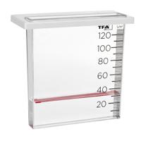 TFA Regenmeter/neerslagmeter - voor balkon - transparant - kunststof - 20.3 cm
