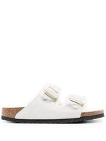 Birkenstock Arizona shearling-lined leather sandals - Blanc - thumbnail