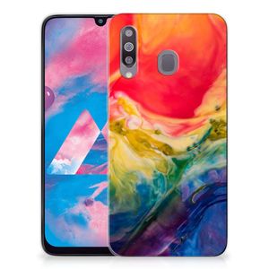 Hoesje maken Samsung Galaxy M30 Watercolor Dark