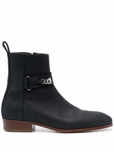 Philipp Plein bottines Nabuk en cuir - Noir