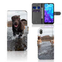 Huawei Y5 (2019) Telefoonhoesje met Pasjes Honden Labrador