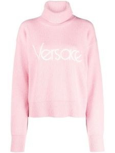 Versace hoodie Re-Edition 1979 à logo brodé - Rose