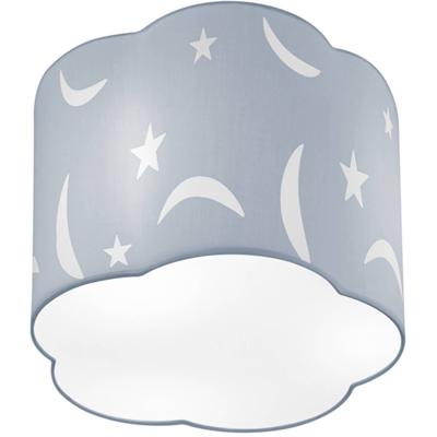 Led Plafondlamp - Plafondverlichting - Trion Monimo - E27 Fitting - 1-lichts - Rond - Mat Blauw - Aluminium