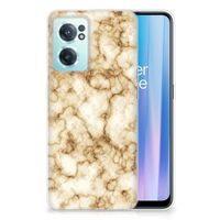 OnePlus Nord CE 2 5G TPU Siliconen Hoesje Marmer Goud