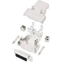 encitech TRI-M-09-HDS15-K 6355-0058-11 D-sub female connectorset 180 ° Aantal polen: 15 Soldeerkelk 1 set(s)