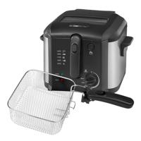 Clatronic® friteuse met 2,5 liter olie/vetinhoud | friteuse met oliecontainer met antiaanbaklaag | frituuroog met 2 indicatielampjes | incl. Kijkvenster & geur- en vetdampfilter | FR 3649