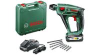 Bosch Groen Uneo Maxx 18V Li-Ion accu SDS-Quick boorhamer set in koffer met 1 x 2,5Ah accu - 060395230F - thumbnail