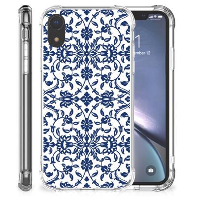 Apple iPhone Xr Case Flower Blue