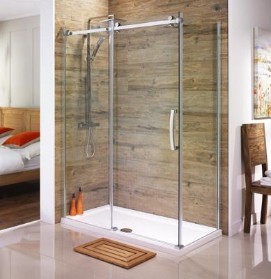 Saniclear Supreme douchecabine rechthoek 100x100cm anti-kalk chroom Saniclear Supreme douchecabine rechthoek 100x100cm anti-kalk chroom